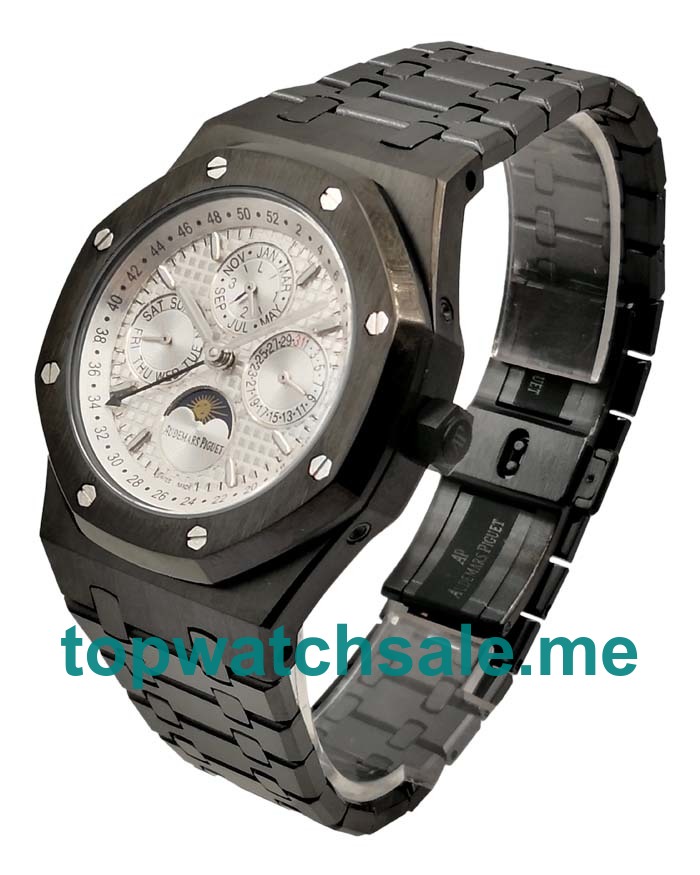 UK 42MM Black Steel Replica Audemars Piguet Royal Oak 26470ST Watches