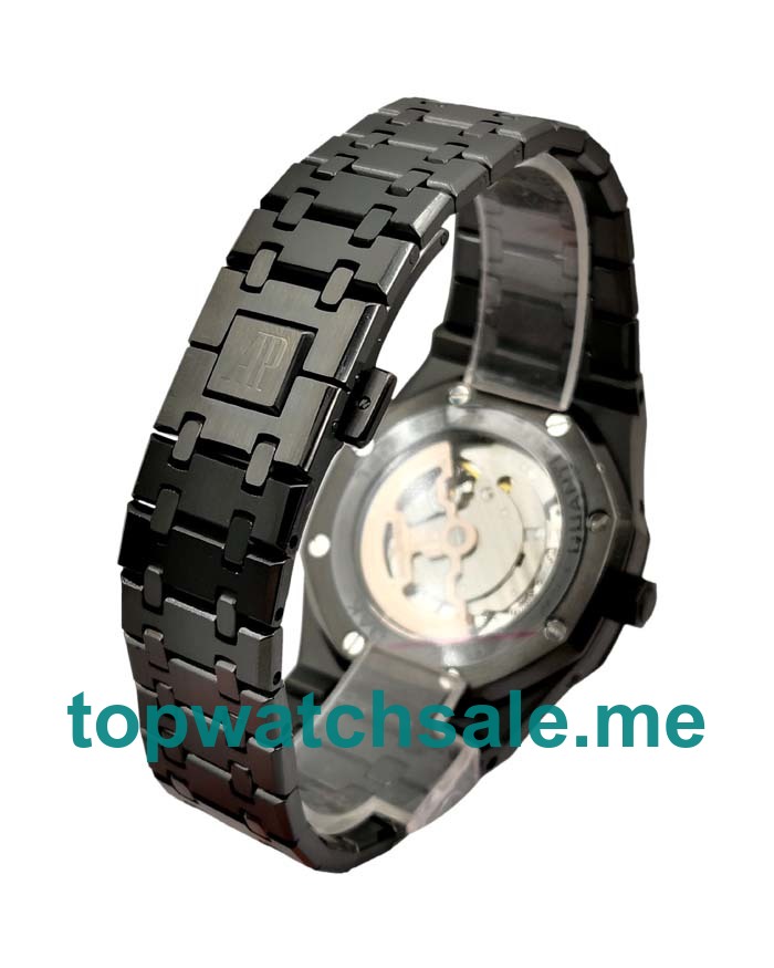 UK 42MM Black Steel Audemars Piguet Royal Oak 26574ST Replica Watches