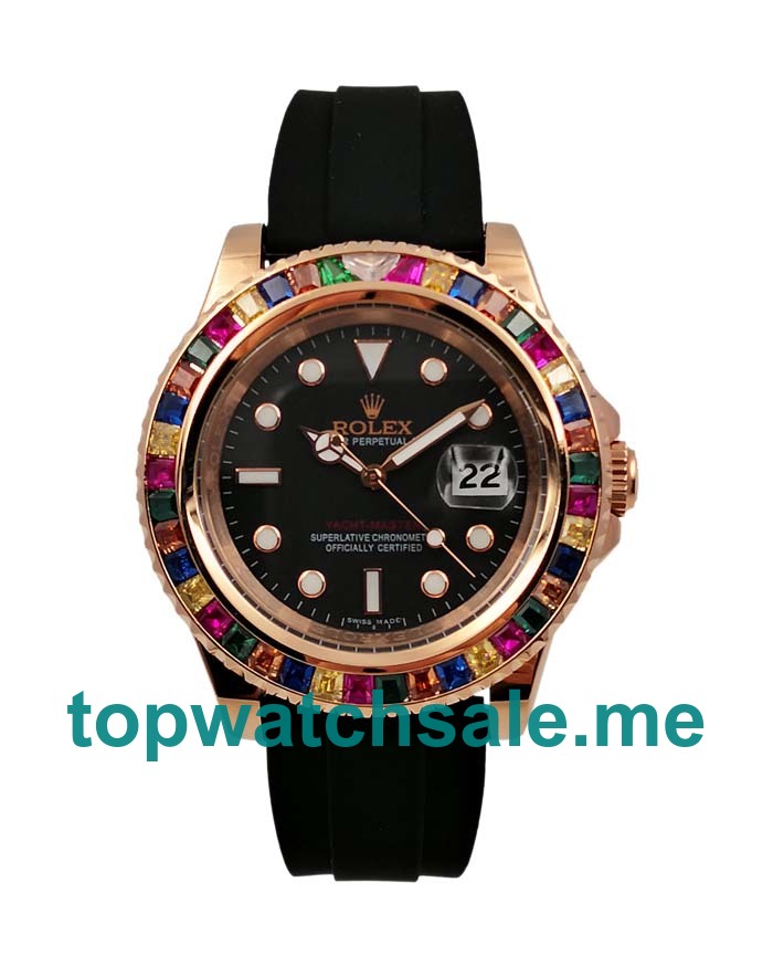 UK 42MM Black Dials Rolex Yacht-Master 116655 Replica Watches UK 42MM Black Dials Rolex Yacht-Master 116655 Replica Watches